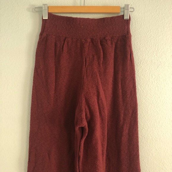 SOLD✨FREE PEOPLE Harper Set Pretty Berry Sweater Pants - Picture 12 of 14
